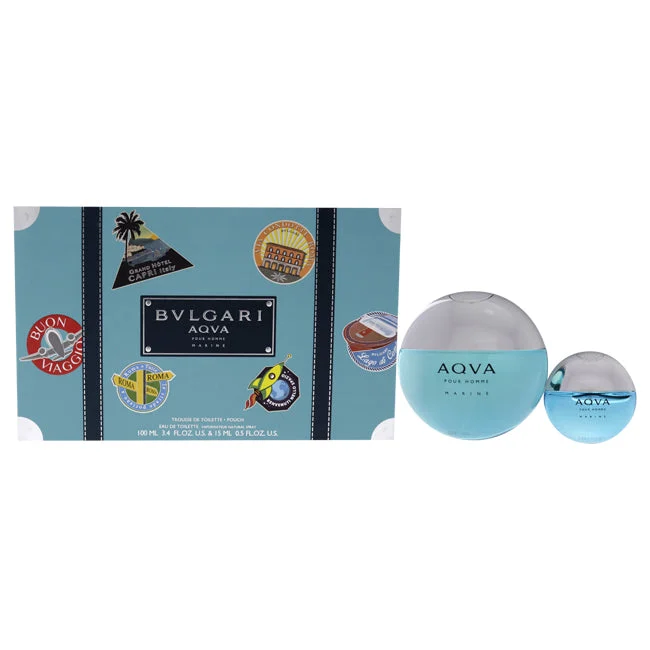BvlgariBvlgari Aqva Marine by Bvlgari for Men - 3 Pc Gift Set