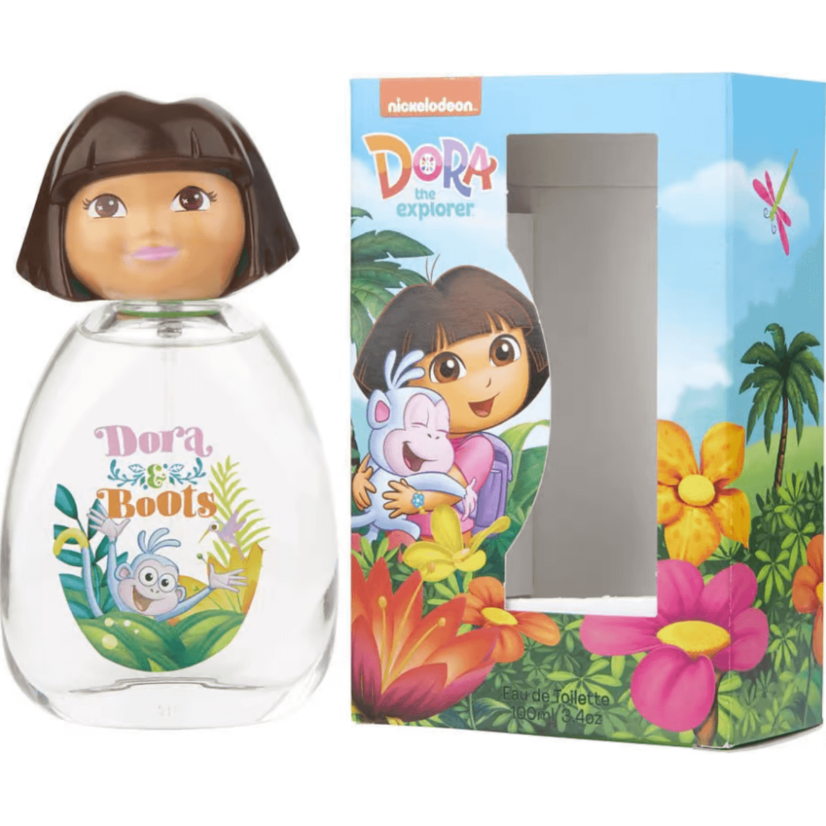 dora-boots-by-nickelodeon-girls-edt-3-3-3-4-oz-new-in-box.png Dora And Boots by Nickelodeon for girls EDT 3.3 / 3.4 oz New in Box
