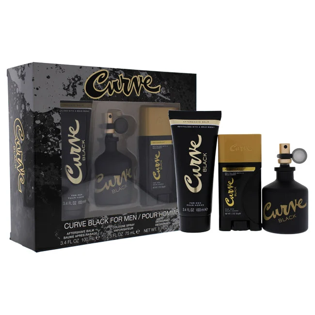 Liz ClaiborneCurve Black by Liz Claiborne for Men - 3 Pc Gift Set