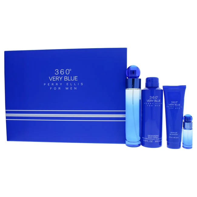 Perry Ellis360 Very Blue by Perry Ellis for Men - 4 Pc Gift Set