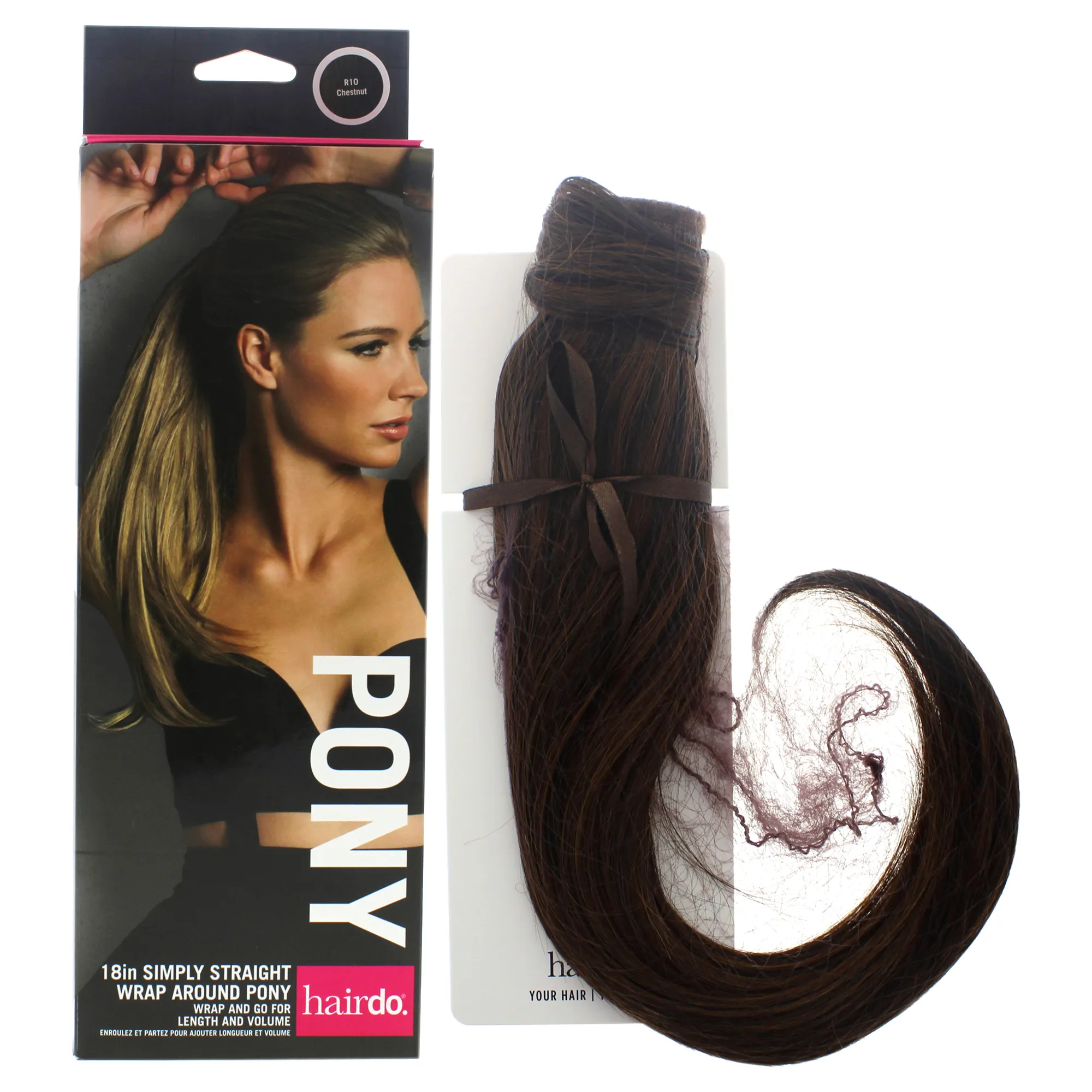 Simply Straight Pony R10 Chestnut – 18” Hair Extension by Hairdo